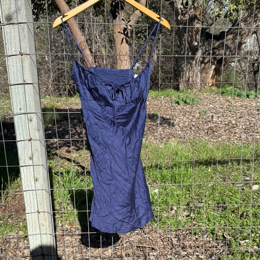 PINK Victoria's Secret Navy Sleep Slip Dress